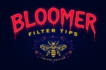 Limited edition Halloween Bloomer filter tips banner featuring vibrant designs, promoting eco-friendly smoking and pollinator support for a spooky season