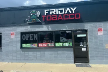 Fridays Tobacco eco-friendly smoke shop in Elgin storefront